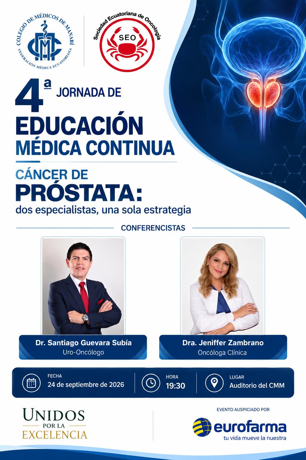 4ta Jornada de Educación Médica Continua — Cáncer de Próstata: dos especialistas, una sola estrategia
