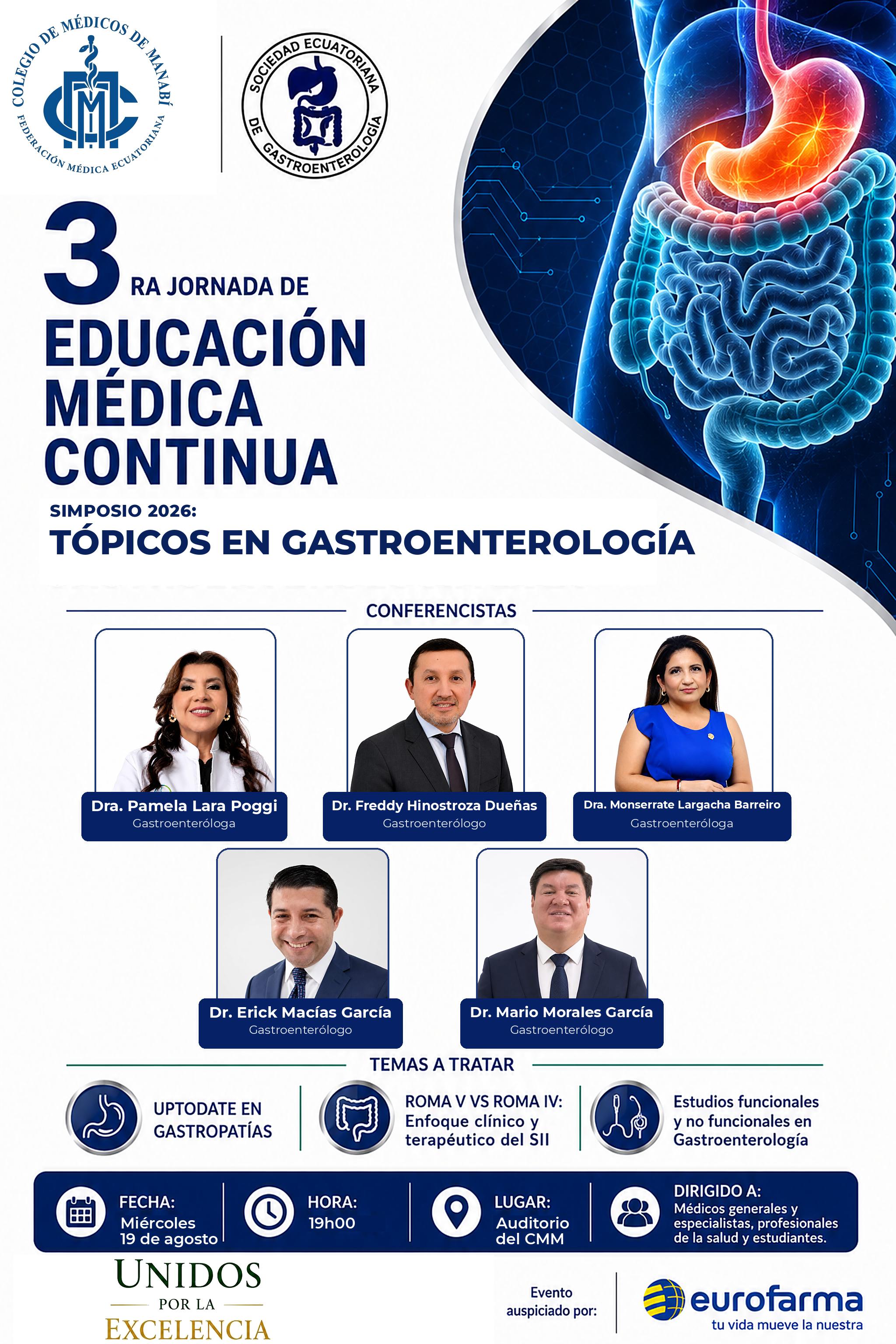 3ra Jornada de Educación Médica Continua — Tópicos en Gastroenterología